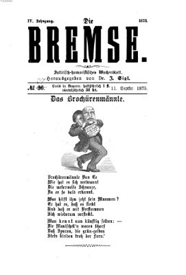 Die Bremse Samstag 11. September 1875