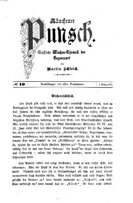 Münchener Punsch Sonntag 7. März 1875