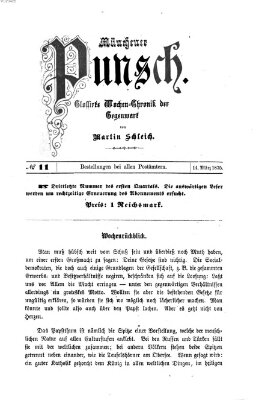 Münchener Punsch Sonntag 14. März 1875