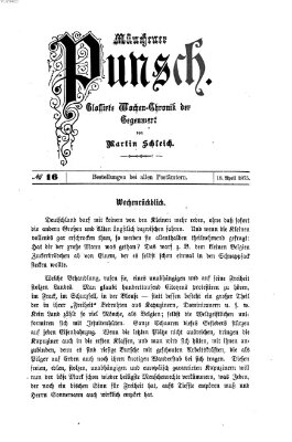 Münchener Punsch Sonntag 18. April 1875