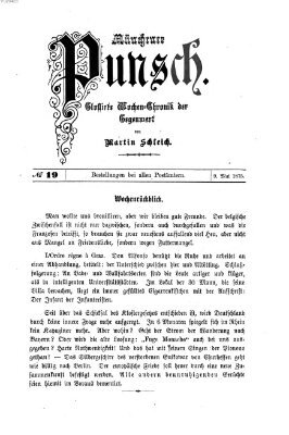 Münchener Punsch Sonntag 9. Mai 1875