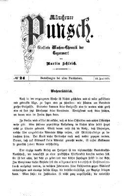 Münchener Punsch Sonntag 13. Juni 1875