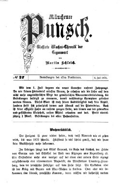 Münchener Punsch Sonntag 4. Juli 1875