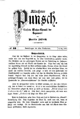 Münchener Punsch Sonntag 15. August 1875