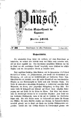 Münchener Punsch Sonntag 5. September 1875