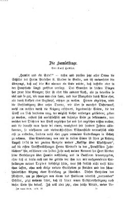 Im neuen Reich Freitag 8. Oktober 1875