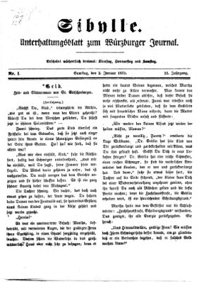 Sibylle (Würzburger Journal) Samstag 2. Januar 1875