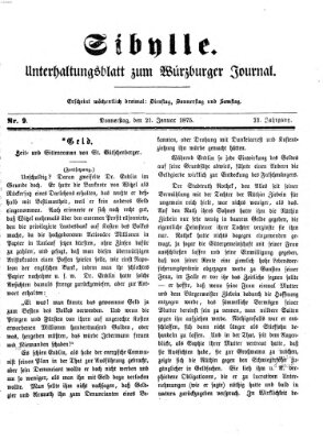 Sibylle (Würzburger Journal) Donnerstag 21. Januar 1875