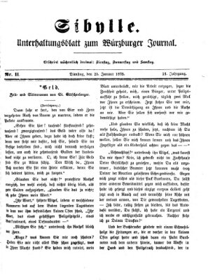 Sibylle (Würzburger Journal) Montag 25. Januar 1875