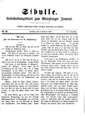 Sibylle (Würzburger Journal) Samstag 6. Februar 1875