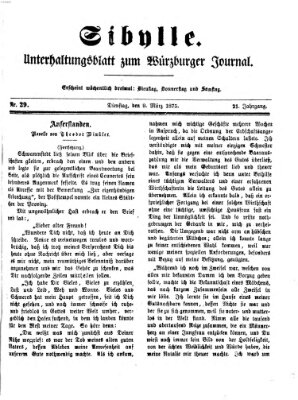 Sibylle (Würzburger Journal) Dienstag 9. März 1875