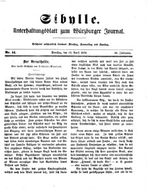 Sibylle (Würzburger Journal) Dienstag 13. April 1875