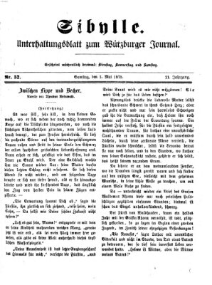 Sibylle (Würzburger Journal) Samstag 1. Mai 1875