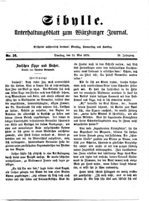 Sibylle (Würzburger Journal) Dienstag 11. Mai 1875