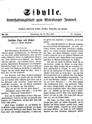 Sibylle (Würzburger Journal) Donnerstag 13. Mai 1875