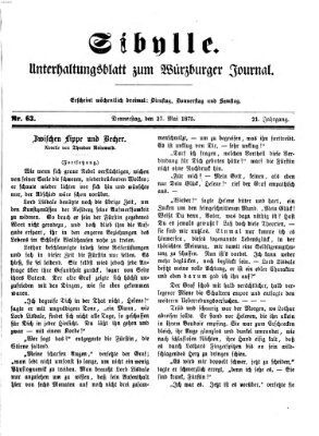 Sibylle (Würzburger Journal) Donnerstag 27. Mai 1875