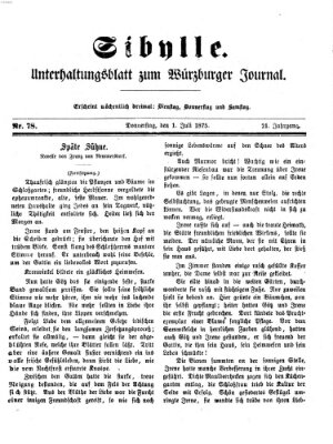 Sibylle (Würzburger Journal) Donnerstag 1. Juli 1875