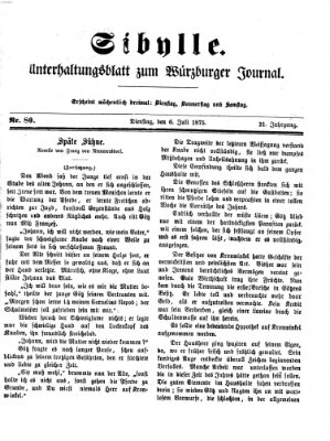 Sibylle (Würzburger Journal) Dienstag 6. Juli 1875