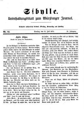 Sibylle (Würzburger Journal) Dienstag 13. Juli 1875