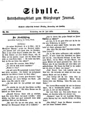 Sibylle (Würzburger Journal) Donnerstag 29. Juli 1875