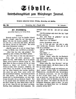 Sibylle (Würzburger Journal) Donnerstag 5. August 1875