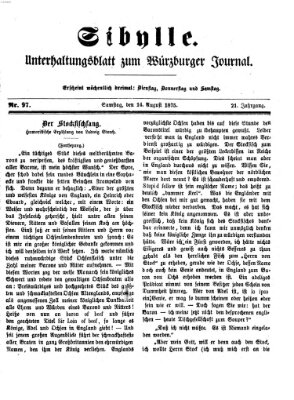 Sibylle (Würzburger Journal) Samstag 14. August 1875