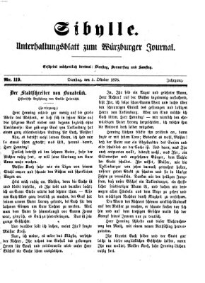 Sibylle (Würzburger Journal) Dienstag 5. Oktober 1875