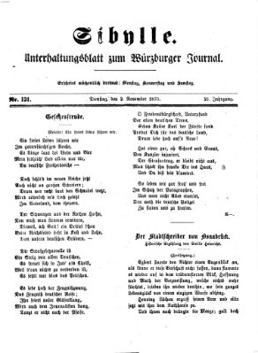 Sibylle (Würzburger Journal) Dienstag 2. November 1875