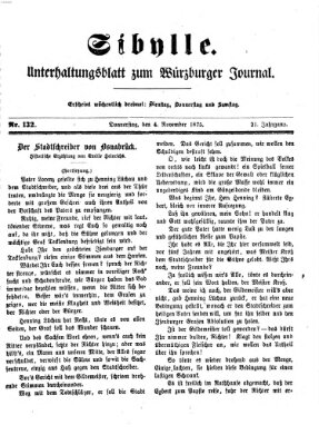 Sibylle (Würzburger Journal) Donnerstag 4. November 1875