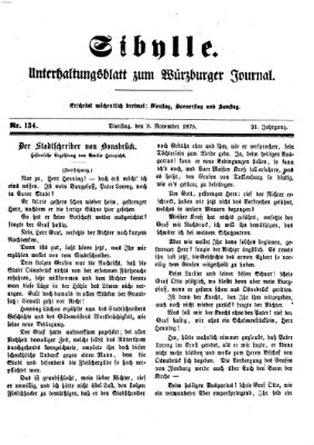 Sibylle (Würzburger Journal) Dienstag 9. November 1875