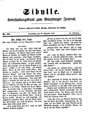 Sibylle (Würzburger Journal) Donnerstag 16. Dezember 1875