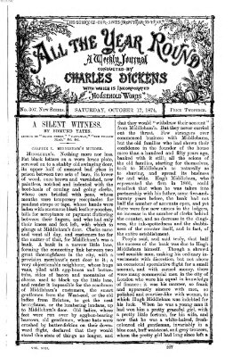 All the year round Samstag 17. Oktober 1874