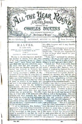 All the year round Samstag 14. August 1875