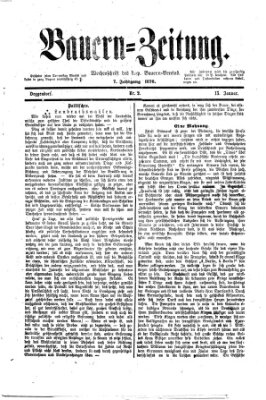 Bauern-Zeitung Donnerstag 13. Januar 1876