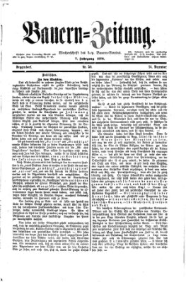 Bauern-Zeitung Donnerstag 14. Dezember 1876