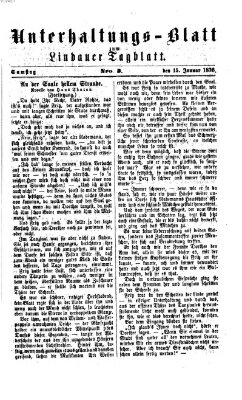 Lindauer Tagblatt für Stadt und Land. Unterhaltungs-Blatt zum Lindauer Tagblatt (Lindauer Tagblatt für Stadt und Land) Samstag 15. Januar 1876