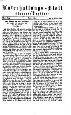 Lindauer Tagblatt für Stadt und Land. Unterhaltungs-Blatt zum Lindauer Tagblatt (Lindauer Tagblatt für Stadt und Land) Samstag 4. März 1876