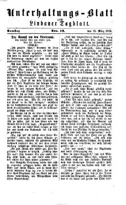 Lindauer Tagblatt für Stadt und Land. Unterhaltungs-Blatt zum Lindauer Tagblatt (Lindauer Tagblatt für Stadt und Land) Samstag 18. März 1876