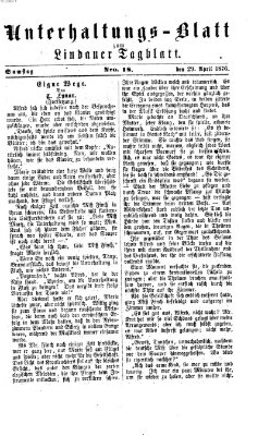 Lindauer Tagblatt für Stadt und Land. Unterhaltungs-Blatt zum Lindauer Tagblatt (Lindauer Tagblatt für Stadt und Land) Samstag 29. April 1876