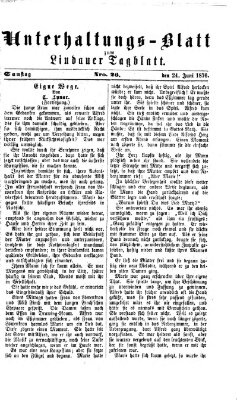 Lindauer Tagblatt für Stadt und Land. Unterhaltungs-Blatt zum Lindauer Tagblatt (Lindauer Tagblatt für Stadt und Land) Samstag 24. Juni 1876