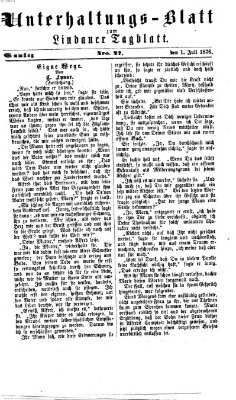 Lindauer Tagblatt für Stadt und Land. Unterhaltungs-Blatt zum Lindauer Tagblatt (Lindauer Tagblatt für Stadt und Land) Samstag 1. Juli 1876