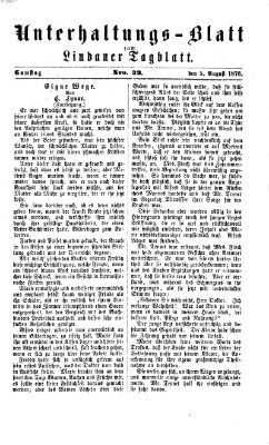 Lindauer Tagblatt für Stadt und Land. Unterhaltungs-Blatt zum Lindauer Tagblatt (Lindauer Tagblatt für Stadt und Land) Samstag 5. August 1876