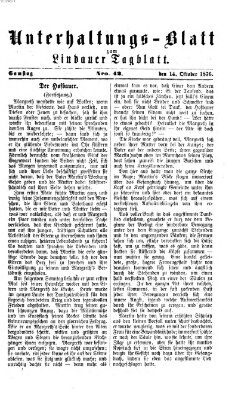 Lindauer Tagblatt für Stadt und Land. Unterhaltungs-Blatt zum Lindauer Tagblatt (Lindauer Tagblatt für Stadt und Land) Samstag 14. Oktober 1876