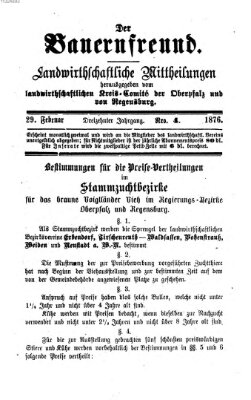 Der Bauernfreund Dienstag 29. Februar 1876