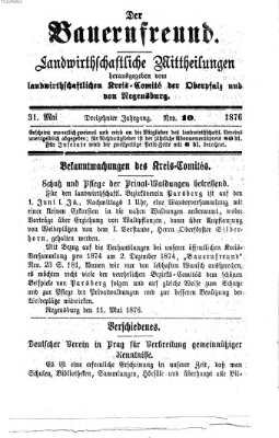 Der Bauernfreund Mittwoch 31. Mai 1876