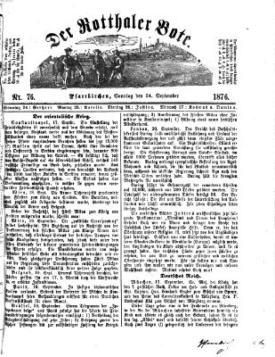 Rottaler Bote Sonntag 24. September 1876