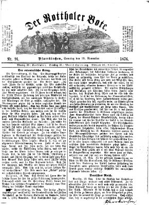 Rottaler Bote Sonntag 19. November 1876