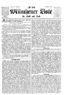 Münchener Bote für Stadt und Land Freitag 8. Dezember 1876