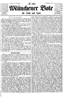 Münchener Bote für Stadt und Land Samstag 9. Dezember 1876