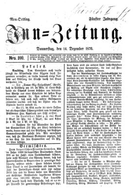 Inn-Zeitung Donnerstag 14. Dezember 1876